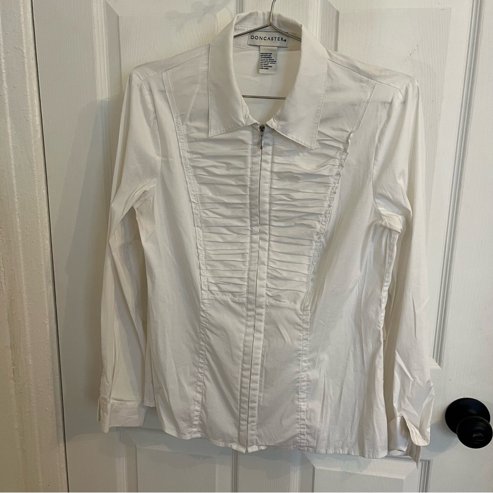 Doncaster Ruched Collared Shirt